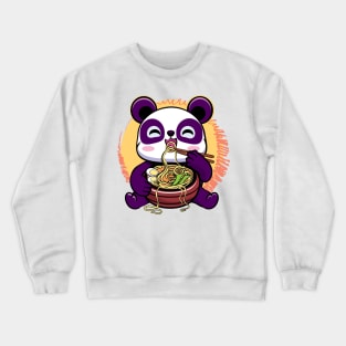 Panda  Eating Ramen Kawaii Crewneck Sweatshirt